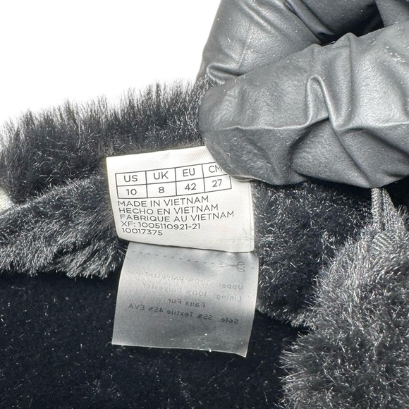 Toms Alpargata Mallow Mule Fluff Slippers Black Faux Fur Women's Size 10 NWOT - Picture 9 of 14